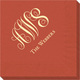 Fancy Script Monogram with Text Napkins Image 3 of 3